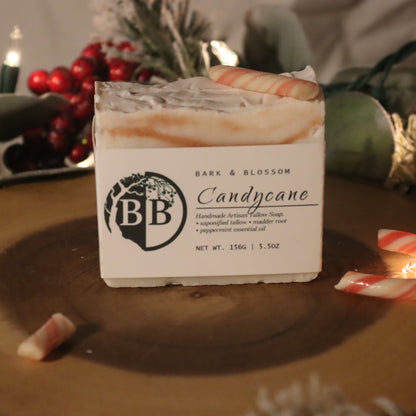 Candycane Tallow Soap